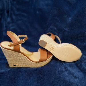 Michael Kors Brown Wedge Heels, perfect for a brunch date.
